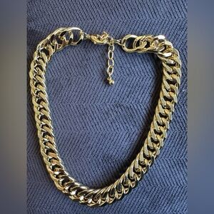 Uncommon James link necklace 16 inch gold tone